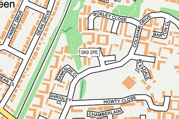 SK9 2PE map - OS OpenMap – Local (Ordnance Survey)