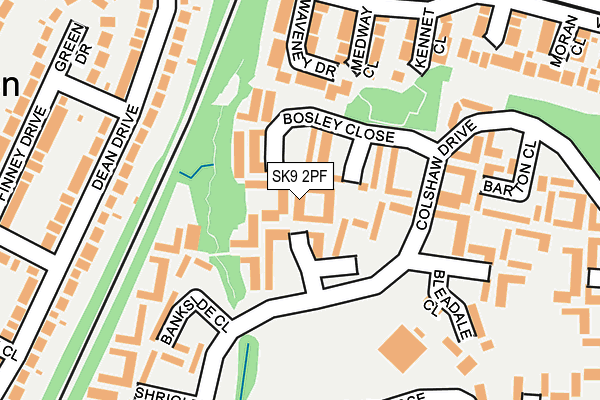 SK9 2PF map - OS OpenMap – Local (Ordnance Survey)