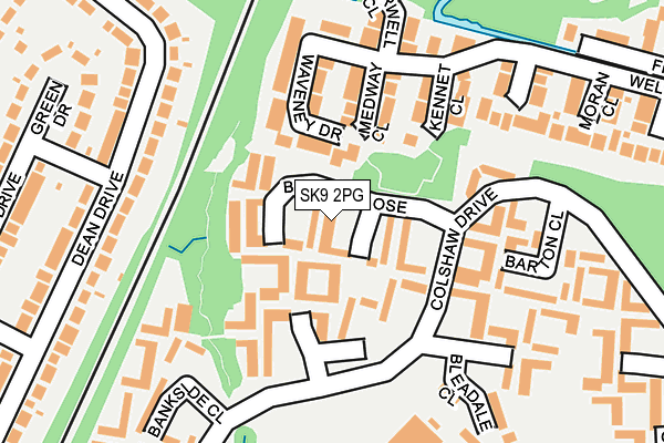 SK9 2PG map - OS OpenMap – Local (Ordnance Survey)