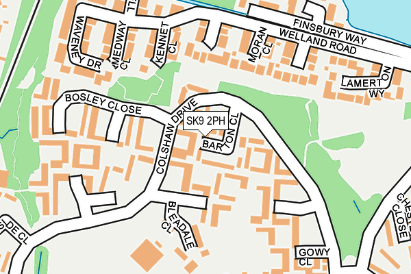 SK9 2PH map - OS OpenMap – Local (Ordnance Survey)