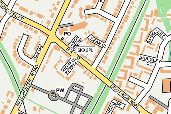 SK9 2PL map - OS OpenMap – Local (Ordnance Survey)