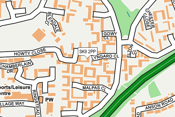 SK9 2PP map - OS OpenMap – Local (Ordnance Survey)