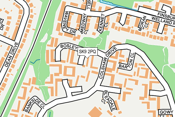 SK9 2PQ map - OS OpenMap – Local (Ordnance Survey)