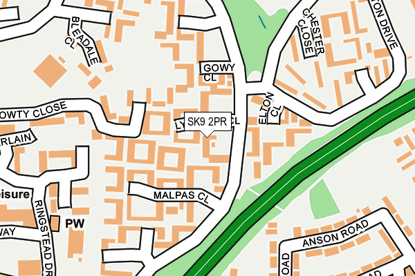 SK9 2PR map - OS OpenMap – Local (Ordnance Survey)