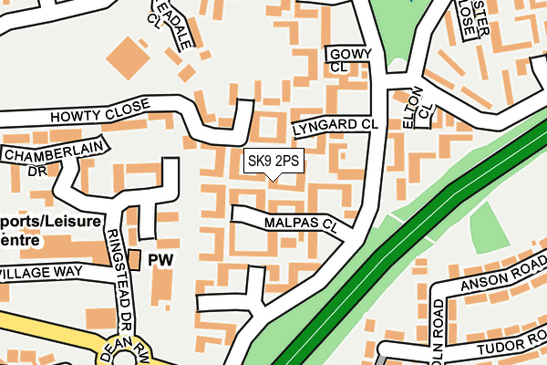 SK9 2PS map - OS OpenMap – Local (Ordnance Survey)