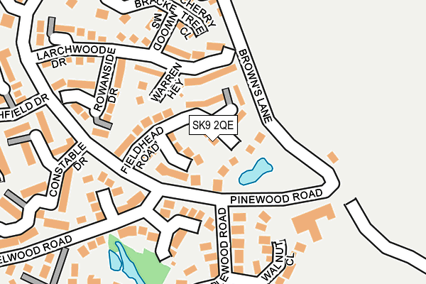 SK9 2QE map - OS OpenMap – Local (Ordnance Survey)