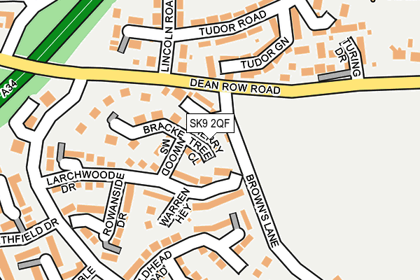 SK9 2QF map - OS OpenMap – Local (Ordnance Survey)