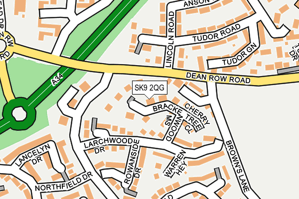 SK9 2QG map - OS OpenMap – Local (Ordnance Survey)