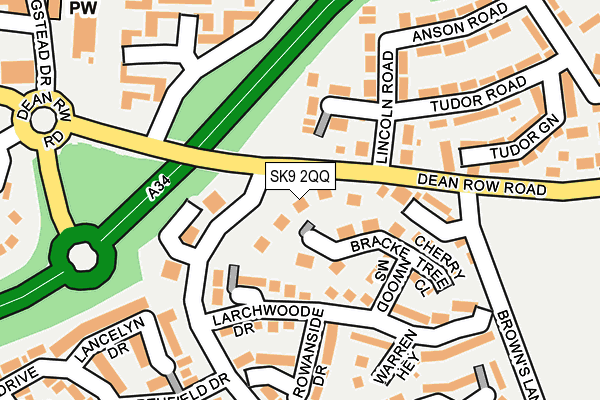 SK9 2QQ map - OS OpenMap – Local (Ordnance Survey)