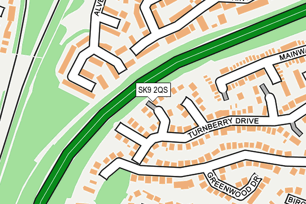 SK9 2QS map - OS OpenMap – Local (Ordnance Survey)