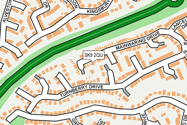 SK9 2QU map - OS OpenMap – Local (Ordnance Survey)