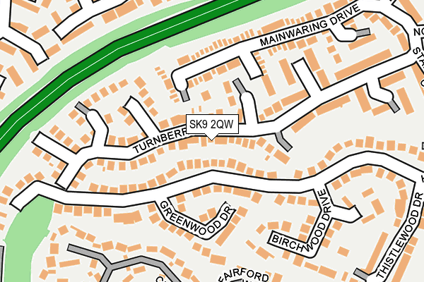 SK9 2QW map - OS OpenMap – Local (Ordnance Survey)