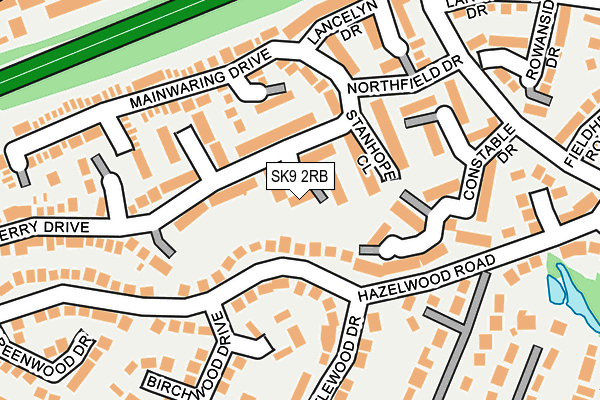 SK9 2RB map - OS OpenMap – Local (Ordnance Survey)