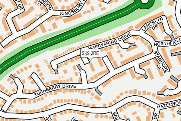 SK9 2RE map - OS OpenMap – Local (Ordnance Survey)