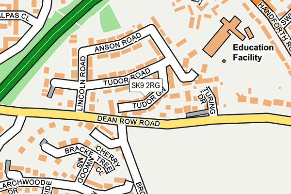 SK9 2RG map - OS OpenMap – Local (Ordnance Survey)