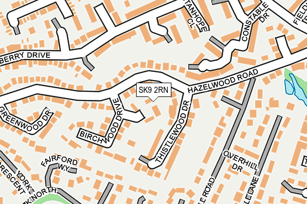 SK9 2RN map - OS OpenMap – Local (Ordnance Survey)