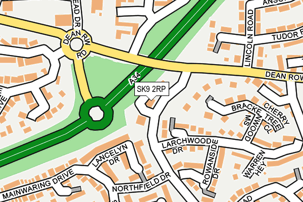 SK9 2RP map - OS OpenMap – Local (Ordnance Survey)