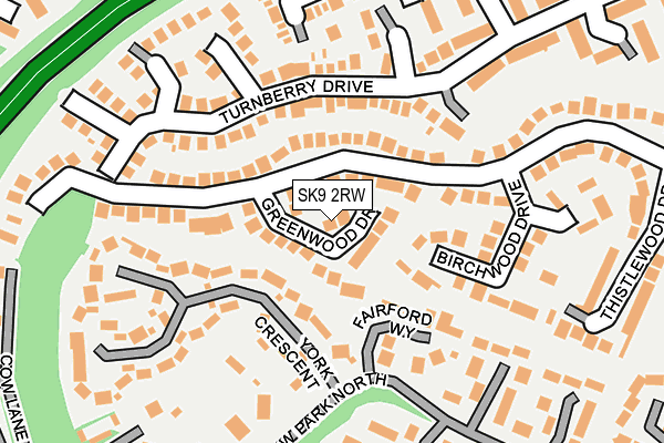 SK9 2RW map - OS OpenMap – Local (Ordnance Survey)