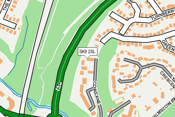 SK9 2SL map - OS OpenMap – Local (Ordnance Survey)