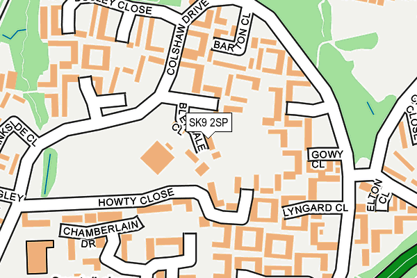 SK9 2SP map - OS OpenMap – Local (Ordnance Survey)