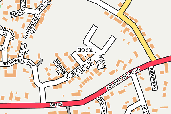 SK9 2SU map - OS OpenMap – Local (Ordnance Survey)