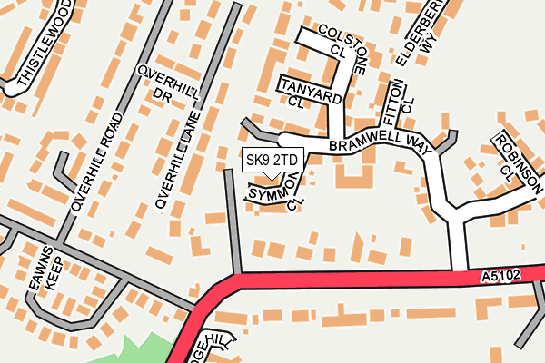 SK9 2TD map - OS OpenMap – Local (Ordnance Survey)