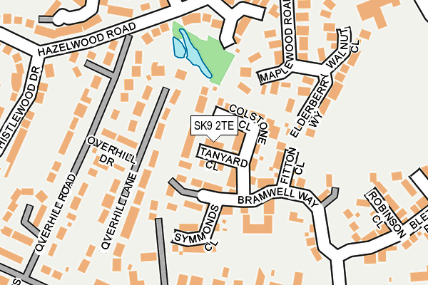 SK9 2TE map - OS OpenMap – Local (Ordnance Survey)