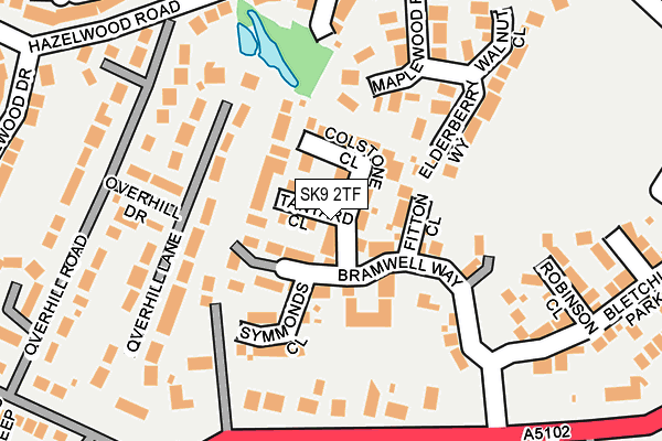 SK9 2TF map - OS OpenMap – Local (Ordnance Survey)