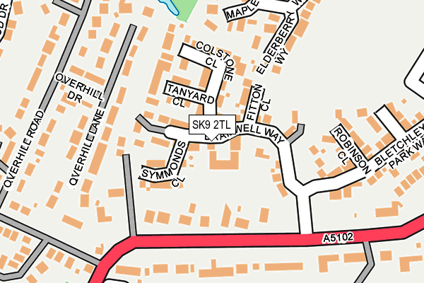 SK9 2TL map - OS OpenMap – Local (Ordnance Survey)