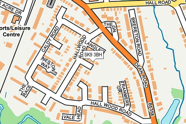 SK9 3BH map - OS OpenMap – Local (Ordnance Survey)