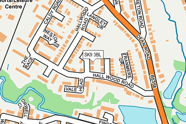 SK9 3BL map - OS OpenMap – Local (Ordnance Survey)