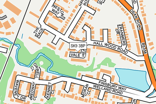 SK9 3BP map - OS OpenMap – Local (Ordnance Survey)