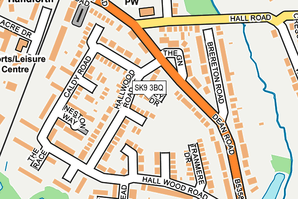 SK9 3BQ map - OS OpenMap – Local (Ordnance Survey)
