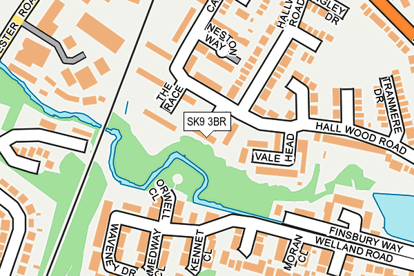 SK9 3BR map - OS OpenMap – Local (Ordnance Survey)
