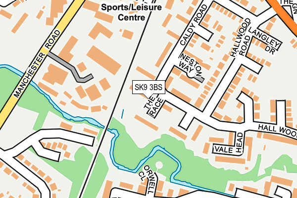 SK9 3BS map - OS OpenMap – Local (Ordnance Survey)