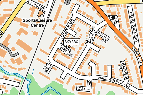 SK9 3BX map - OS OpenMap – Local (Ordnance Survey)