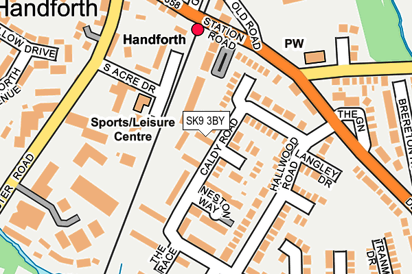 SK9 3BY map - OS OpenMap – Local (Ordnance Survey)