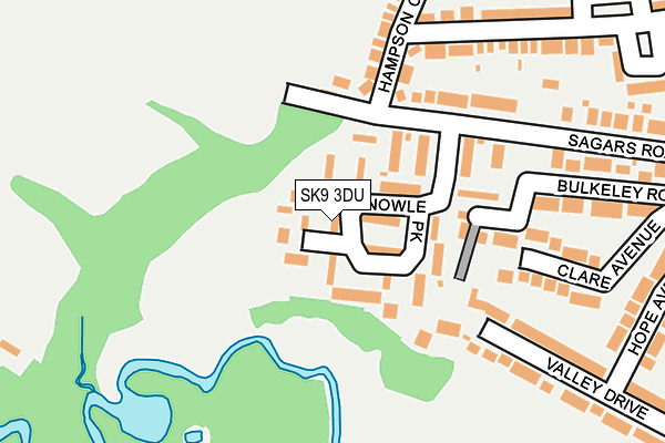 SK9 3DU map - OS OpenMap – Local (Ordnance Survey)