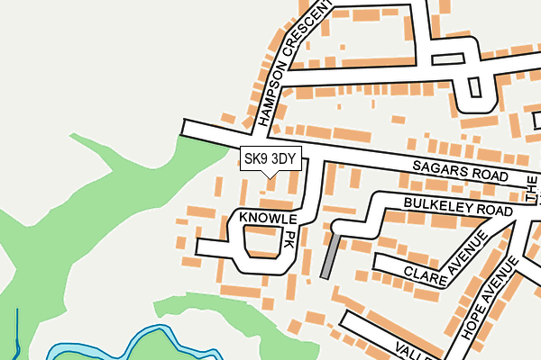 SK9 3DY map - OS OpenMap – Local (Ordnance Survey)