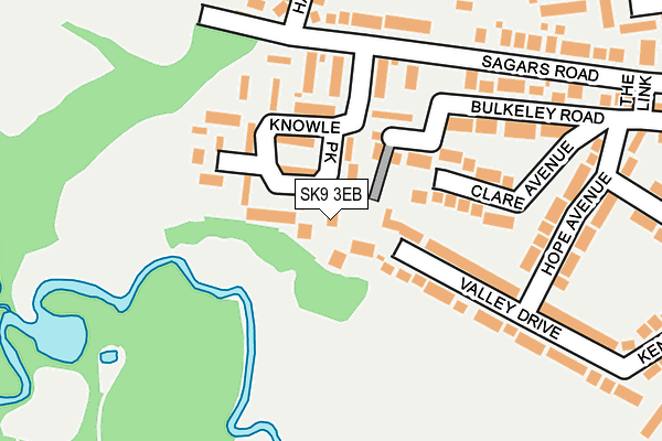 SK9 3EB map - OS OpenMap – Local (Ordnance Survey)