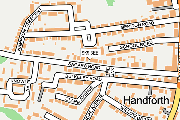 SK9 3EE map - OS OpenMap – Local (Ordnance Survey)