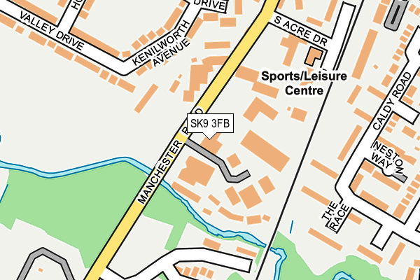 SK9 3FB map - OS OpenMap – Local (Ordnance Survey)
