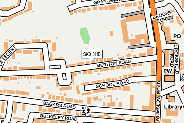 SK9 3HB map - OS OpenMap – Local (Ordnance Survey)