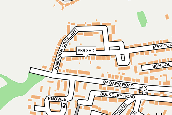 SK9 3HD map - OS OpenMap – Local (Ordnance Survey)