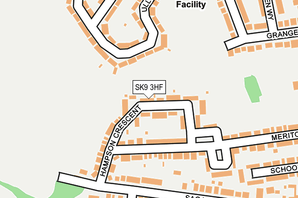 SK9 3HF map - OS OpenMap – Local (Ordnance Survey)