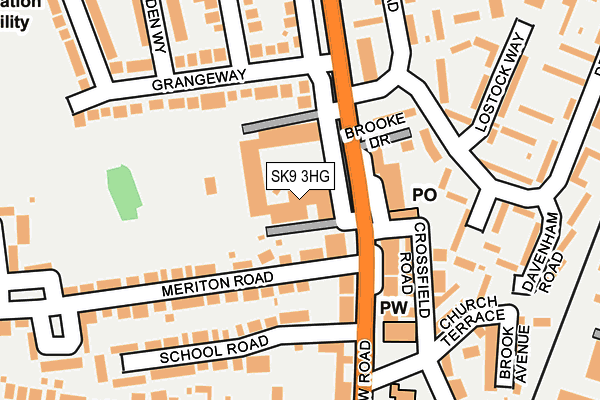 SK9 3HG map - OS OpenMap – Local (Ordnance Survey)