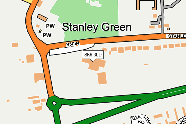 SK9 3LD map - OS OpenMap – Local (Ordnance Survey)