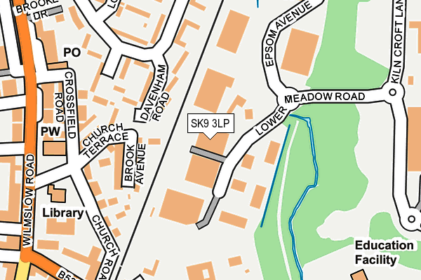 SK9 3LP map - OS OpenMap – Local (Ordnance Survey)