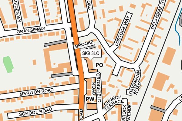 SK9 3LQ map - OS OpenMap – Local (Ordnance Survey)