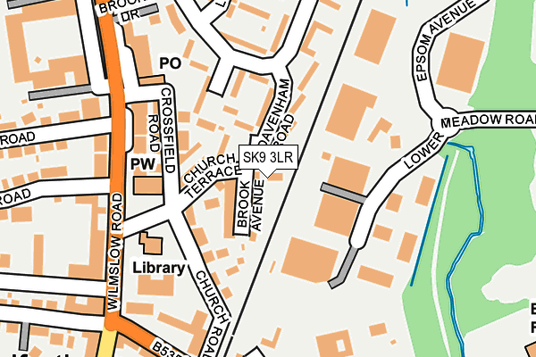 SK9 3LR map - OS OpenMap – Local (Ordnance Survey)